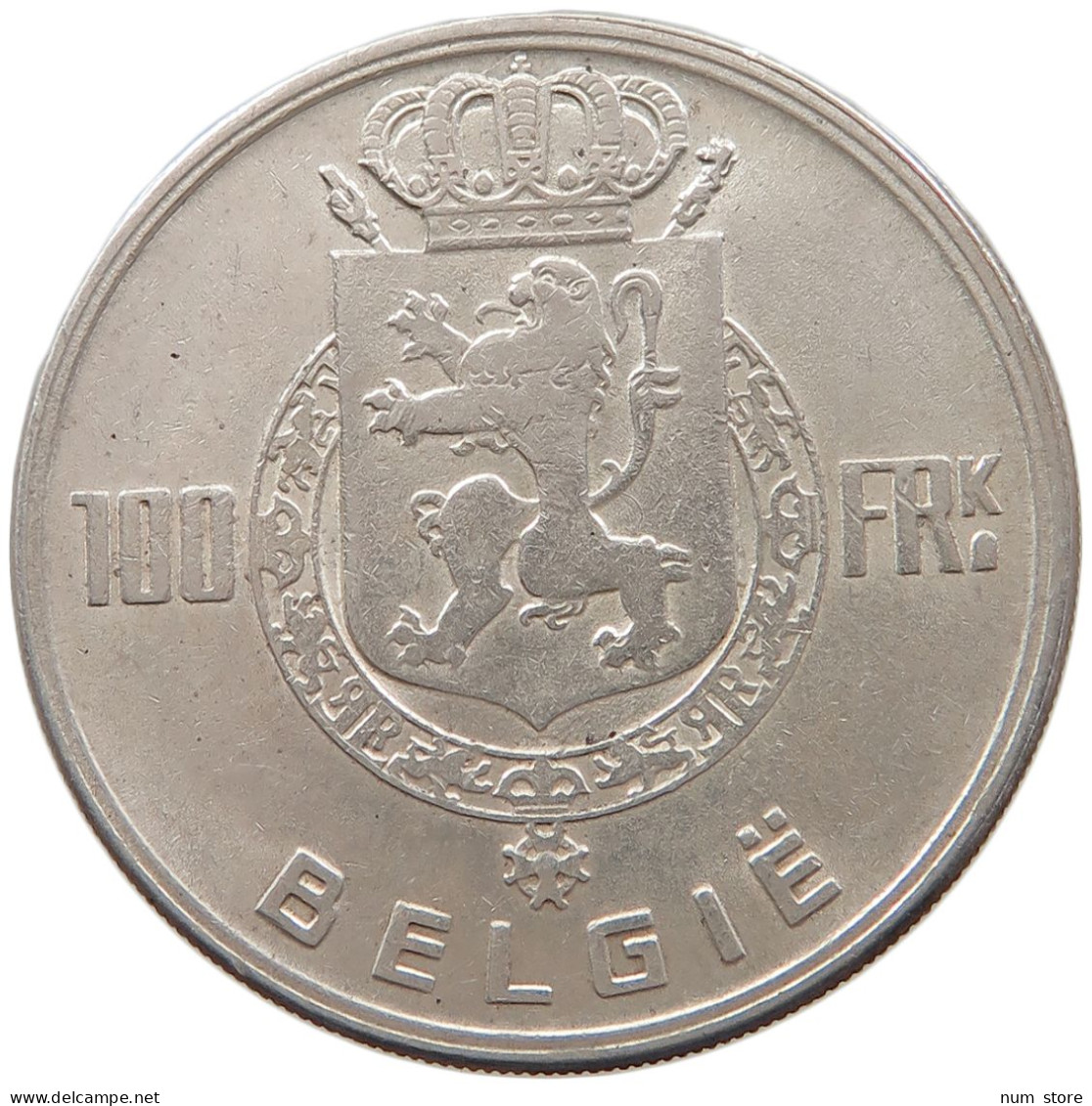 BELGIUM 100 FRANCS 1951 #s092 0371 - 100 Frank