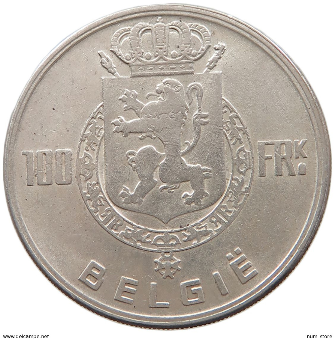 BELGIUM 100 FRANCS 1951 #s092 0371 - 100 Francs