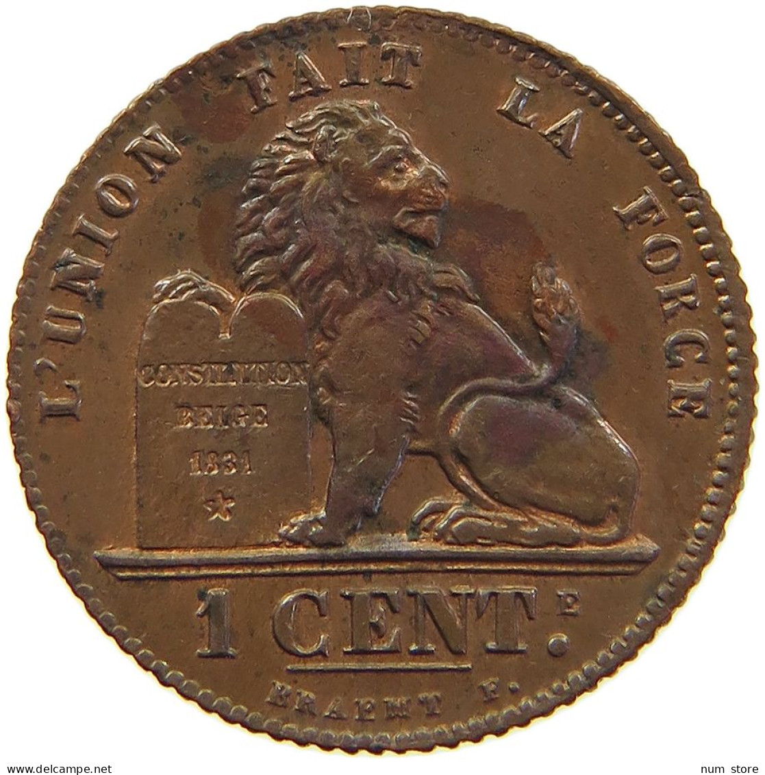 BELGIUM 1 CENTIME 1912 #s094 0531 - 1 Cent