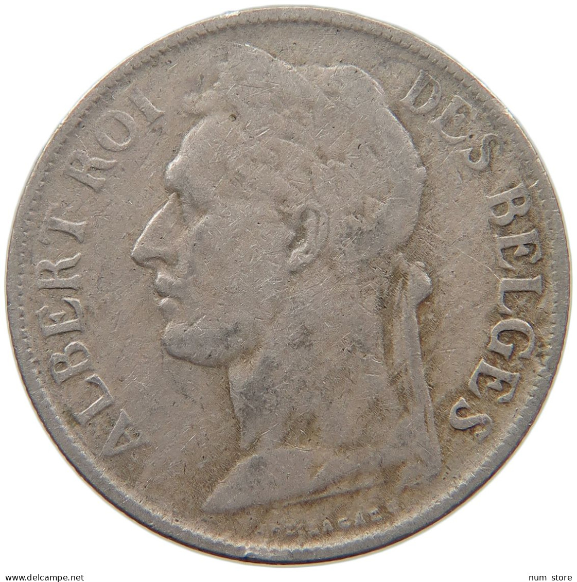 BELGIAN CONGO FRANC 1924 #s092 0173 - 1910-1934: Albert I