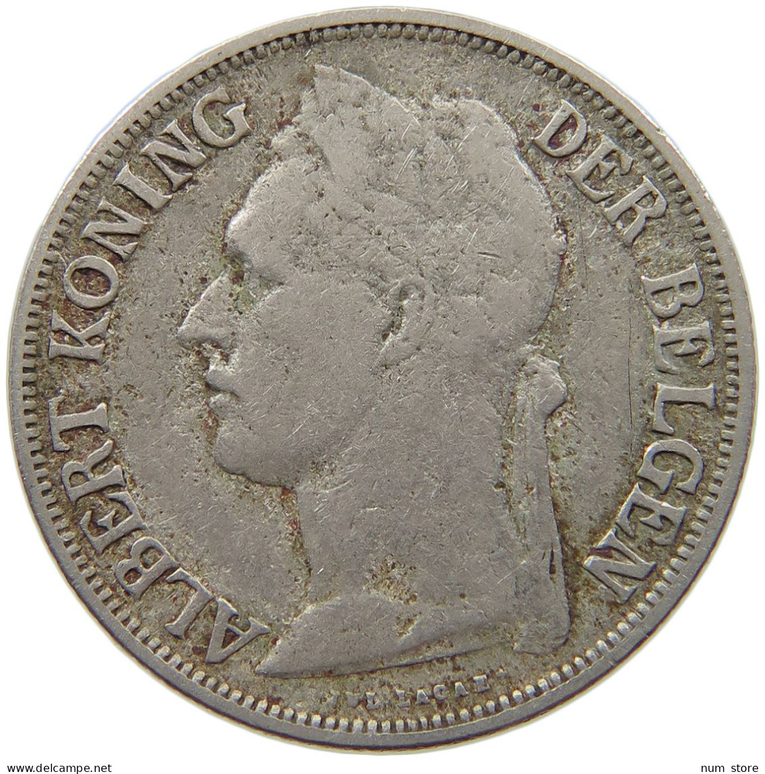 BELGIAN CONGO FRANC 1926 #s094 0597 - 1910-1934: Albert I.