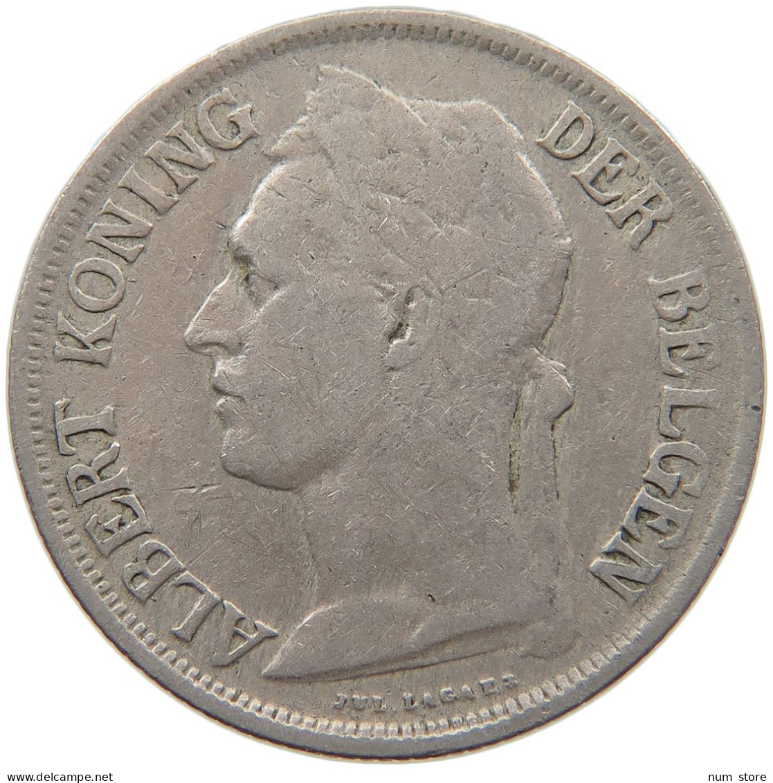 BELGIAN CONGO FRANC 1926 #s092 0181 - 1910-1934: Albert I