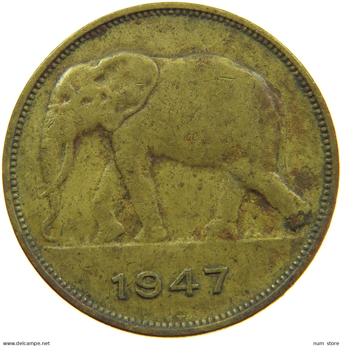 BELGIAN CONGO 5 FRANCS 1947 #s090 0409 - 1945-1951: Regentschaft