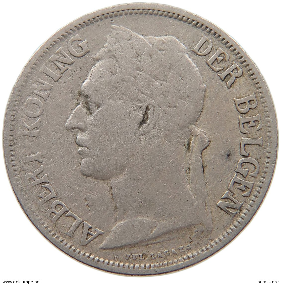 BELGIAN CONGO 1 FRANC 1923 #s090 0087 - 1910-1934: Albert I