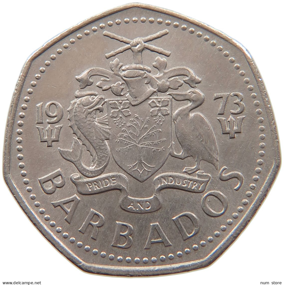 BARBADOS DOLLAR 1973 #s092 0211 - Barbados (Barbuda)