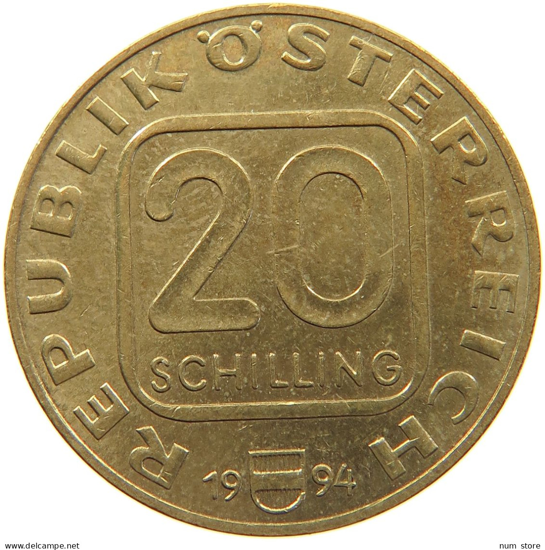 AUSTRIA 20 SCHILLING 1994 #s090 0299 - Autriche