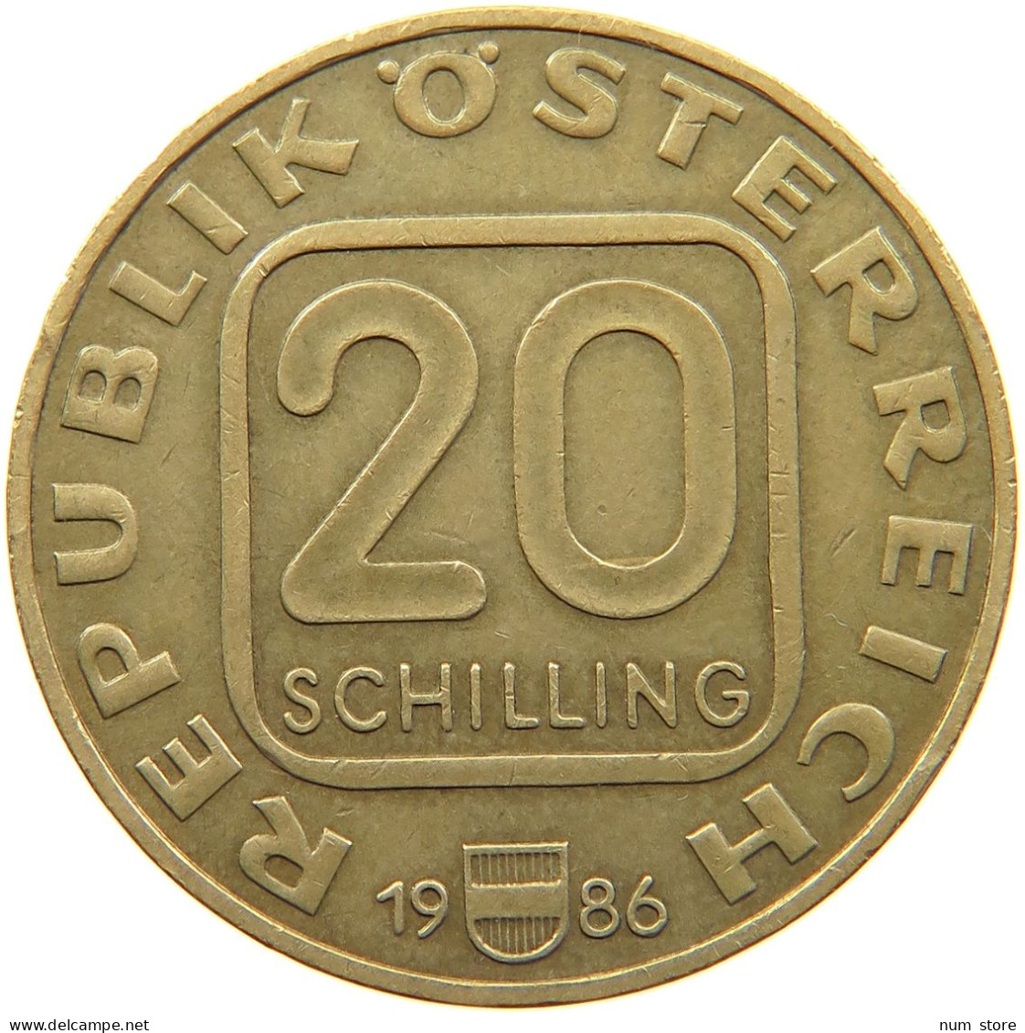 AUSTRIA 20 SCHILLING 1986 #s090 0319 - Autriche