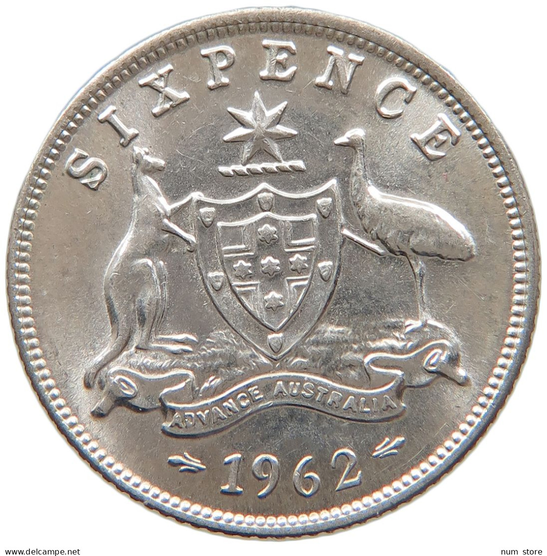 AUSTRALIA SIXPENCE 1962 #s091 0517 - Sixpence