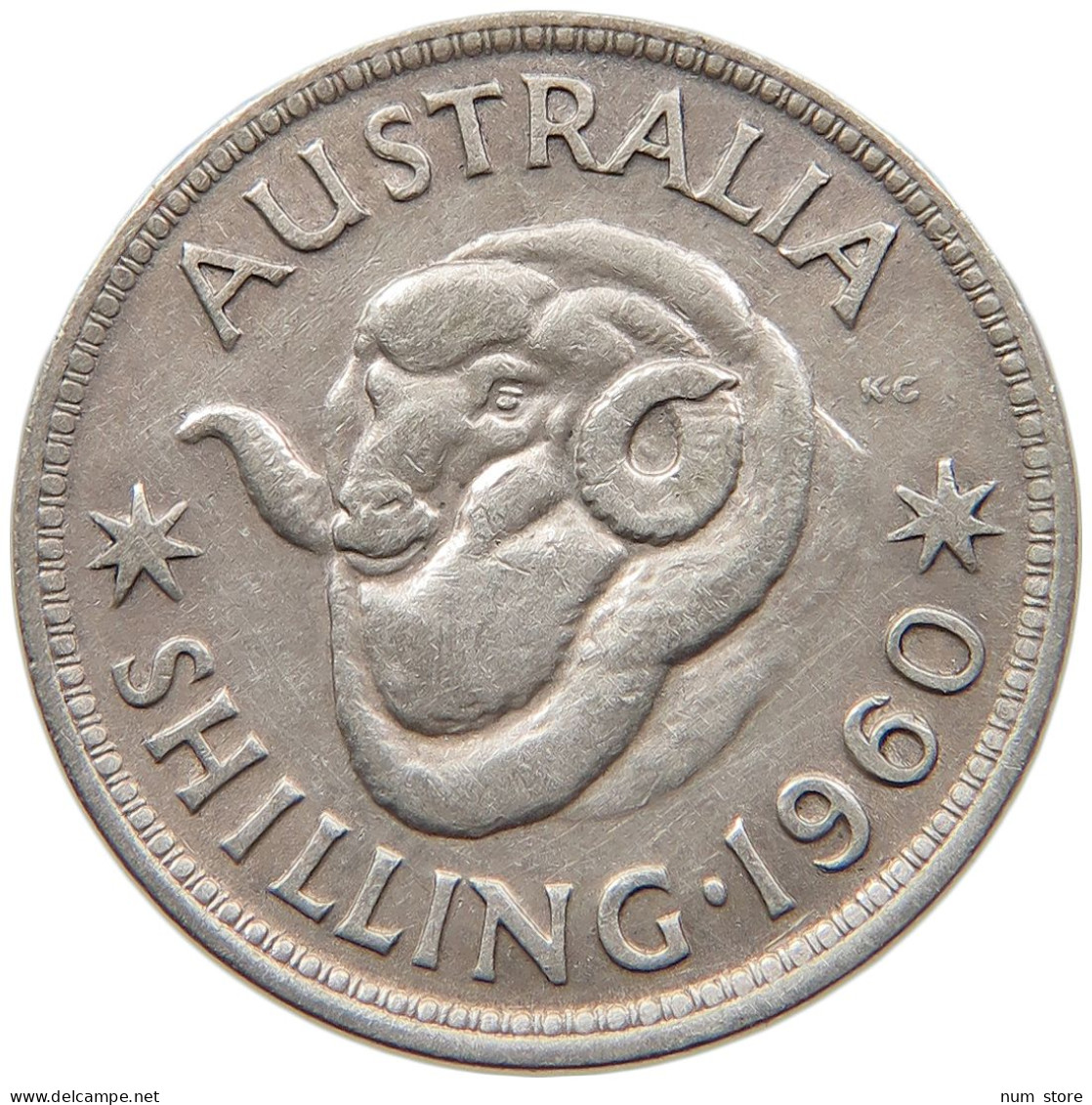 AUSTRALIA SHILLING 1960 #s099 0089 - Shilling