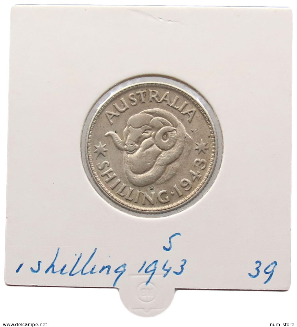 AUSTRALIA SHILLING 1943 S #alb069 0241 - Shilling