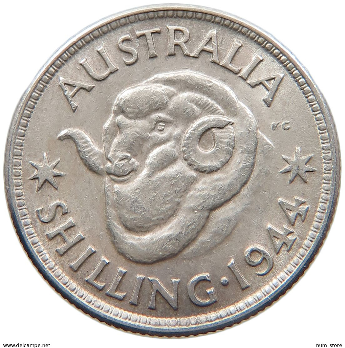 AUSTRALIA SHILLING 1944 #s099 0085 - Shilling