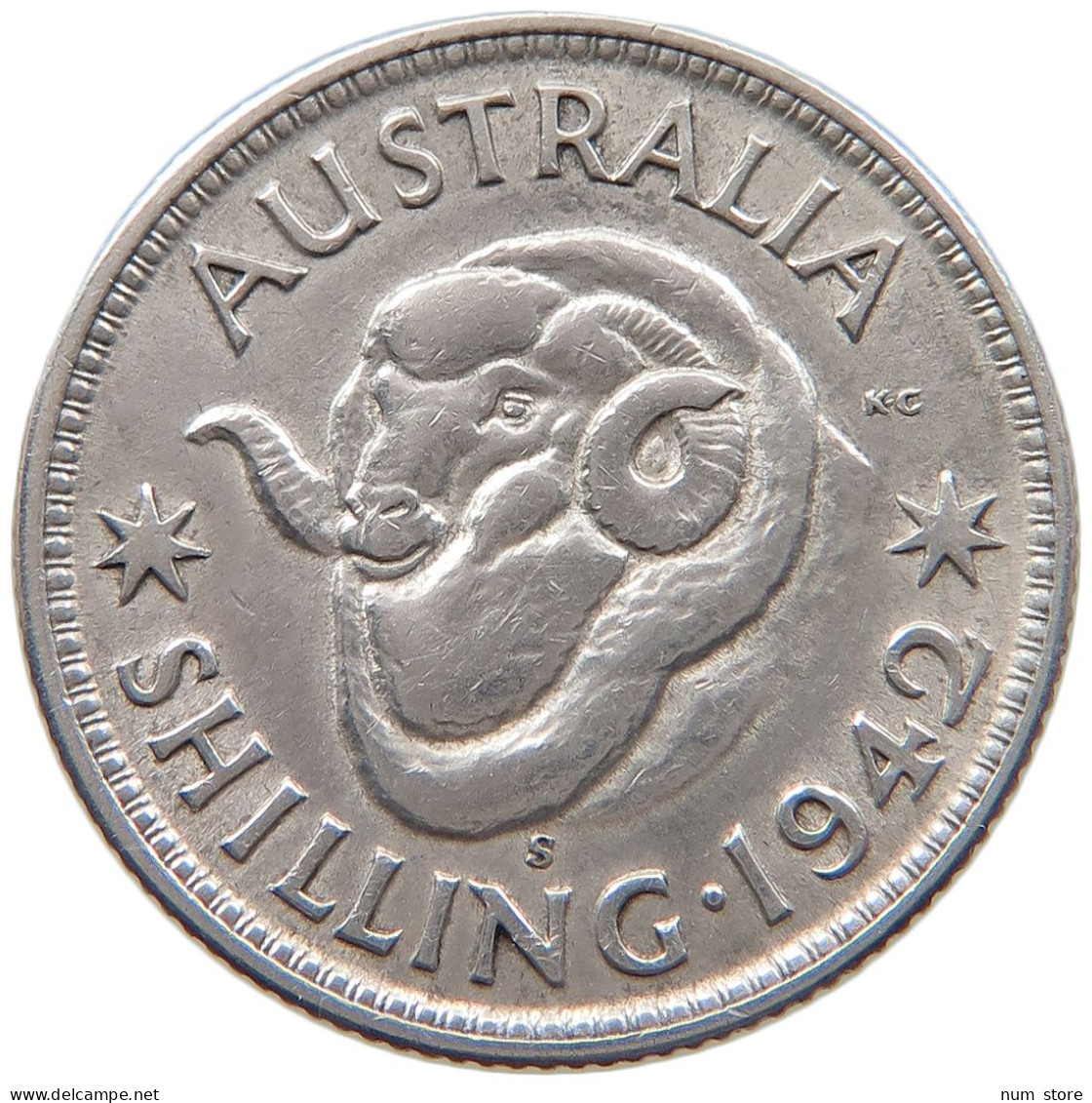 AUSTRALIA SHILLING 1942 #s101 0265 - Shilling