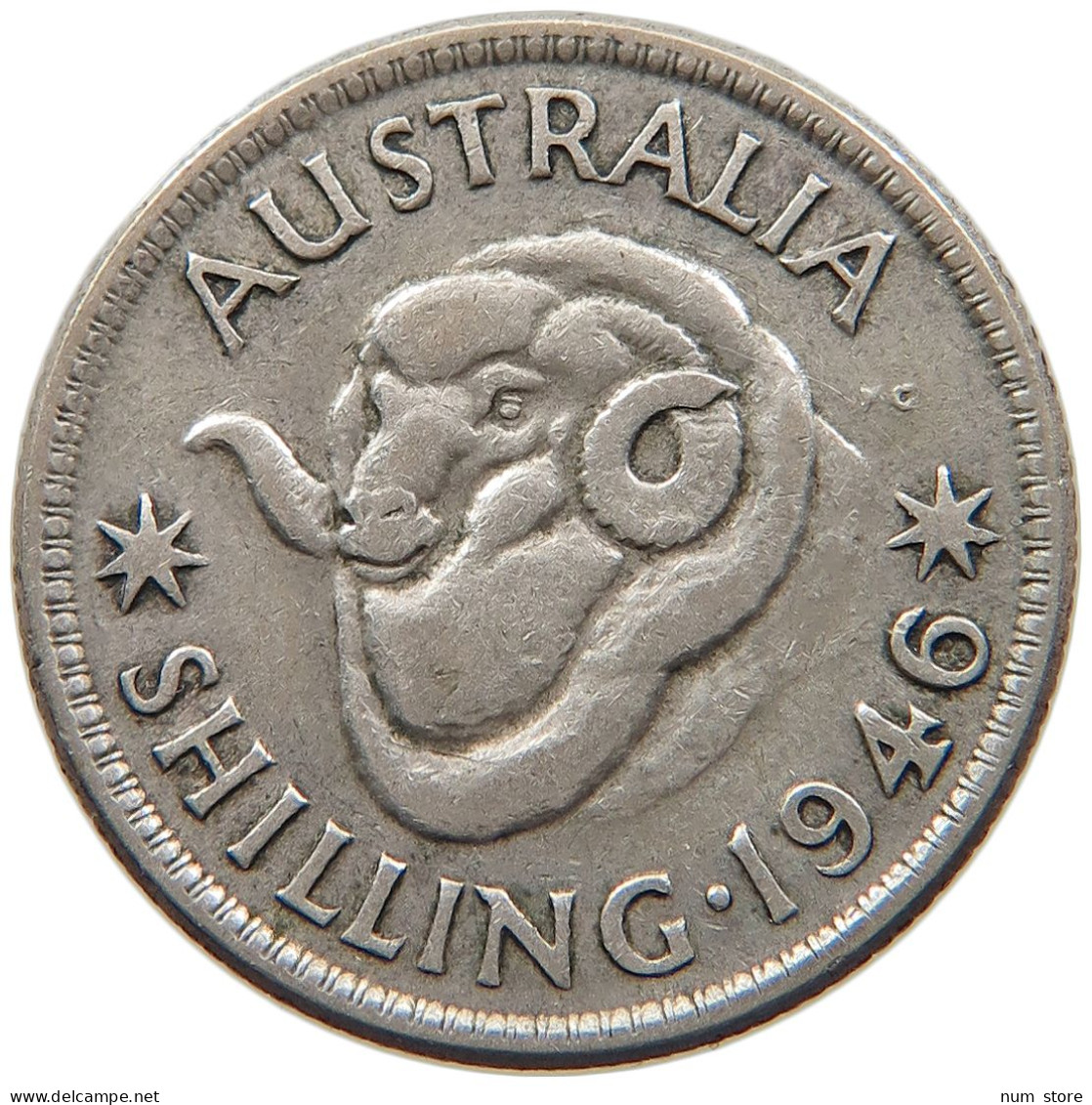 AUSTRALIA SHILLING 1946 #s099 0407 - Shilling