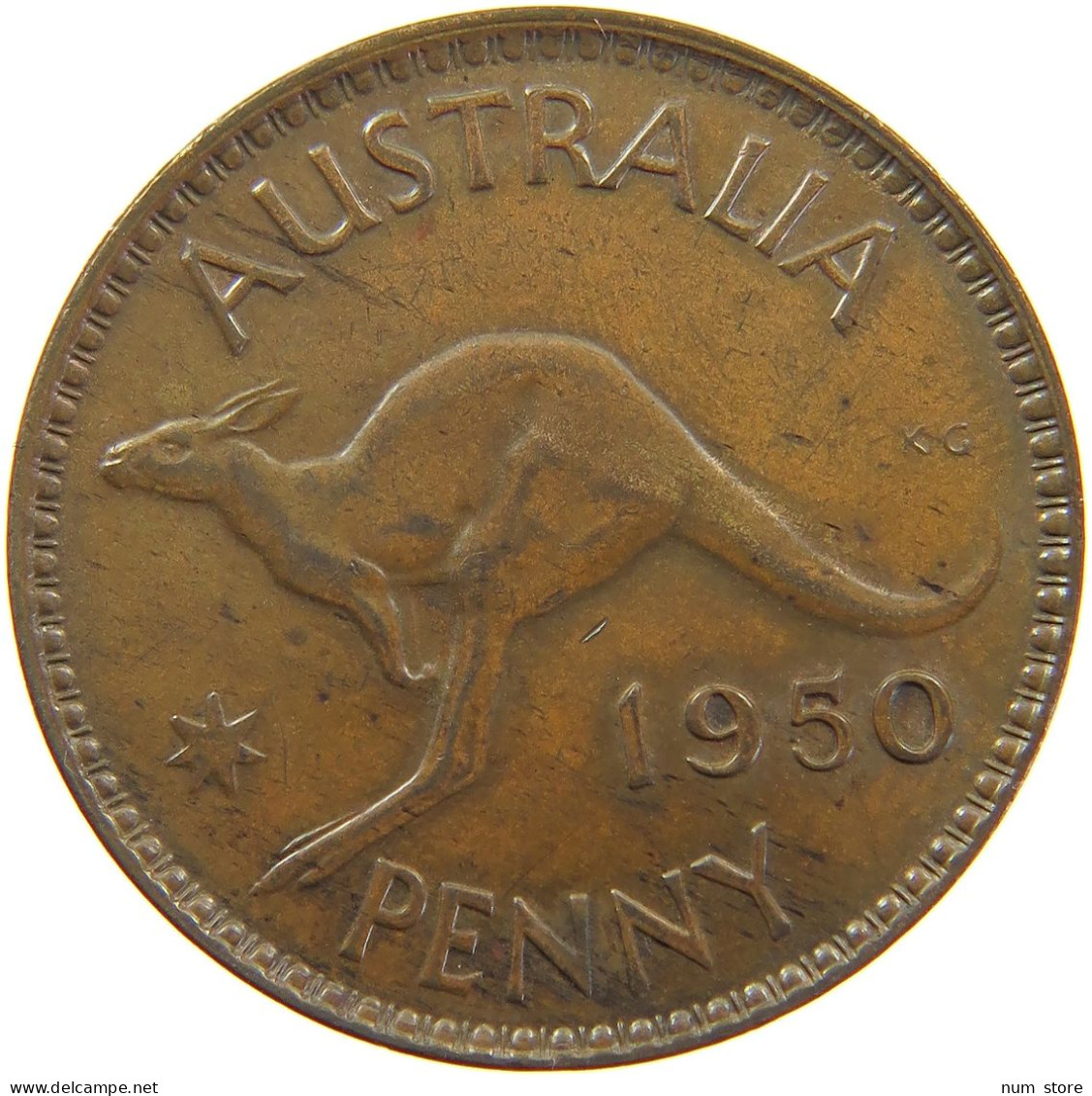 AUSTRALIA PENNY 1950 #s099 0137 - Penny