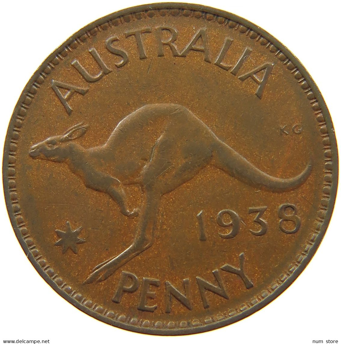 AUSTRALIA PENNY 1938 #s099 0163 - Penny