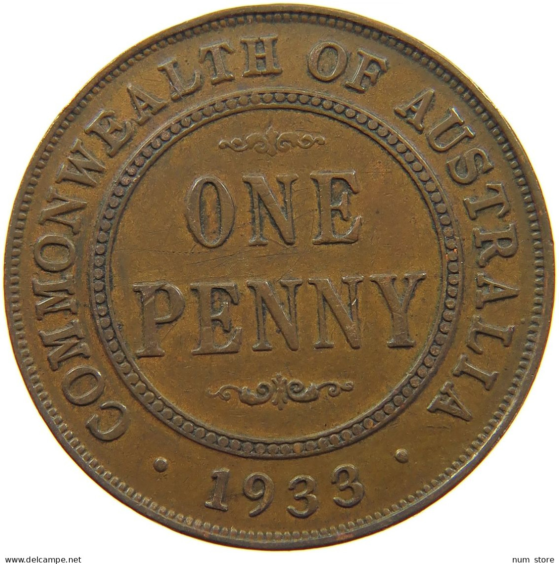 AUSTRALIA PENNY 1933 #s099 0169 - Penny