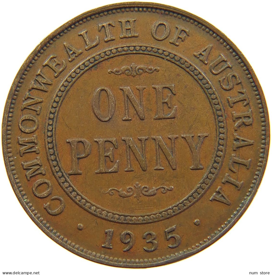 AUSTRALIA PENNY 1935 #s099 0165 - Penny