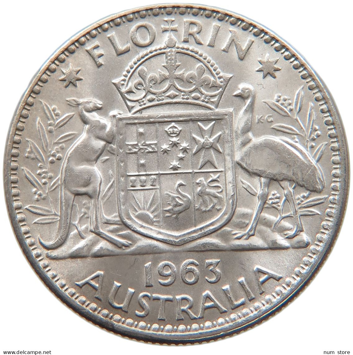 AUSTRALIA FLORIN 1963 #s094 0071 - Florin