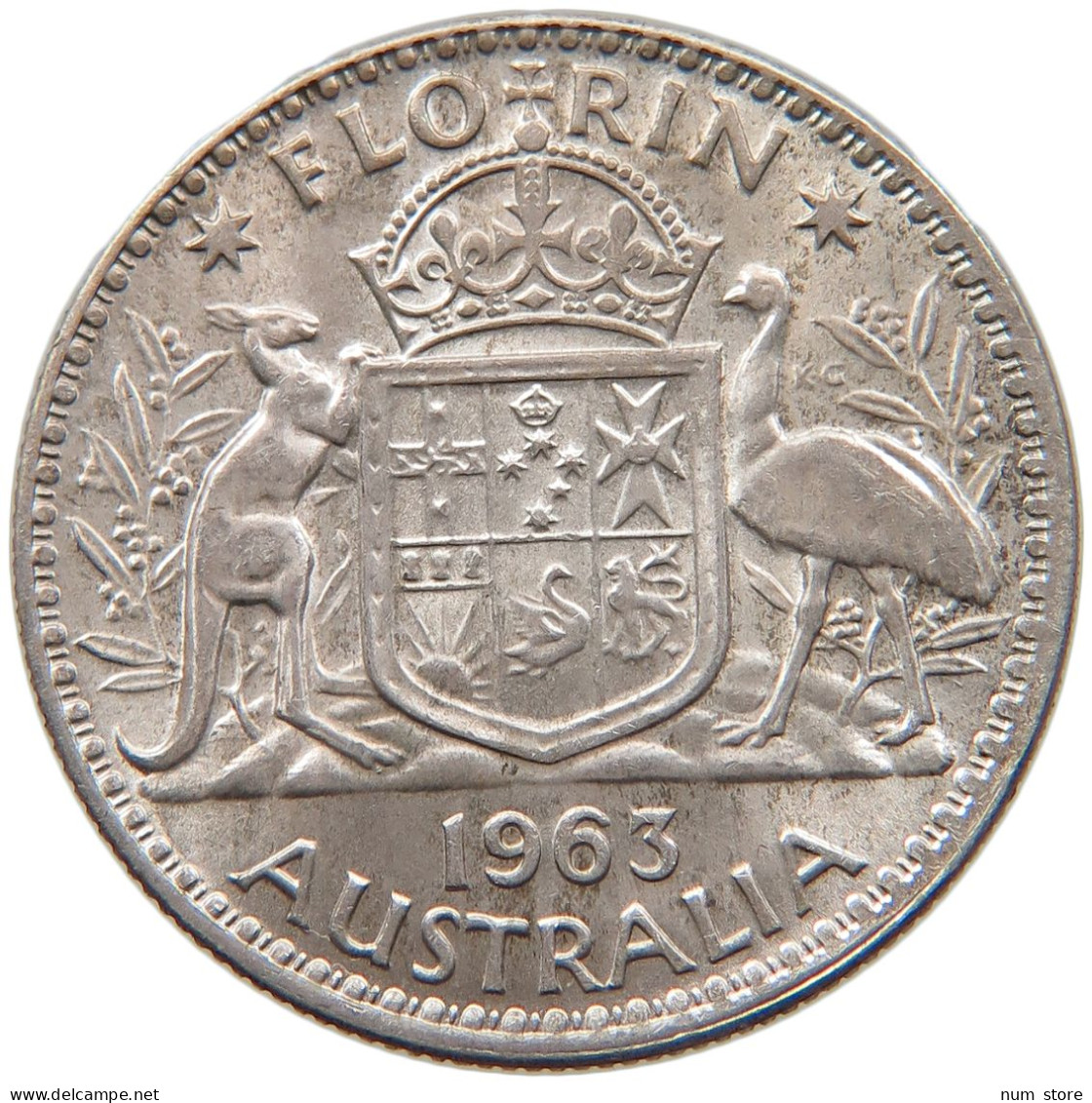 AUSTRALIA FLORIN 1963 #s099 0203 - Florin