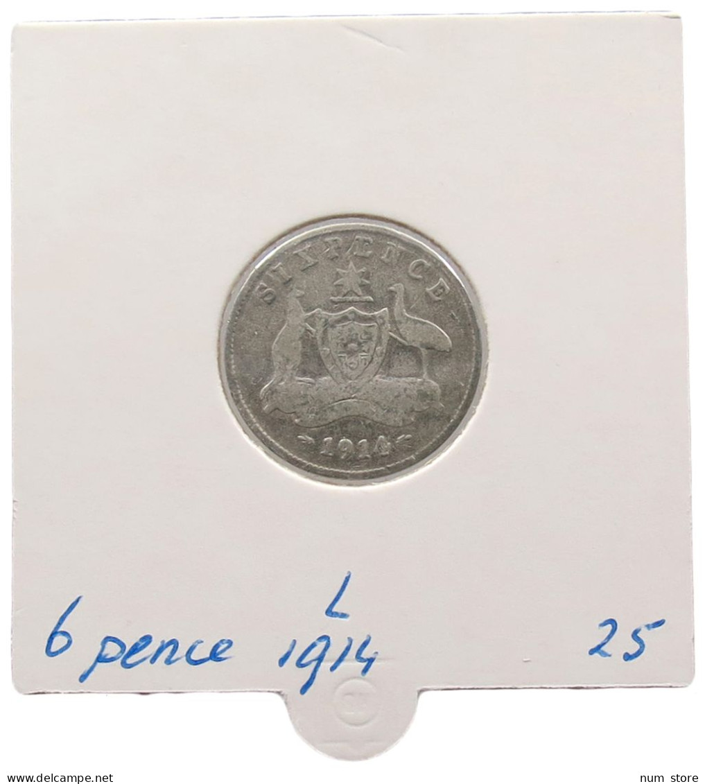 AUSTRALIA 6 PENCE 1914 #alb069 0257 - Sixpence