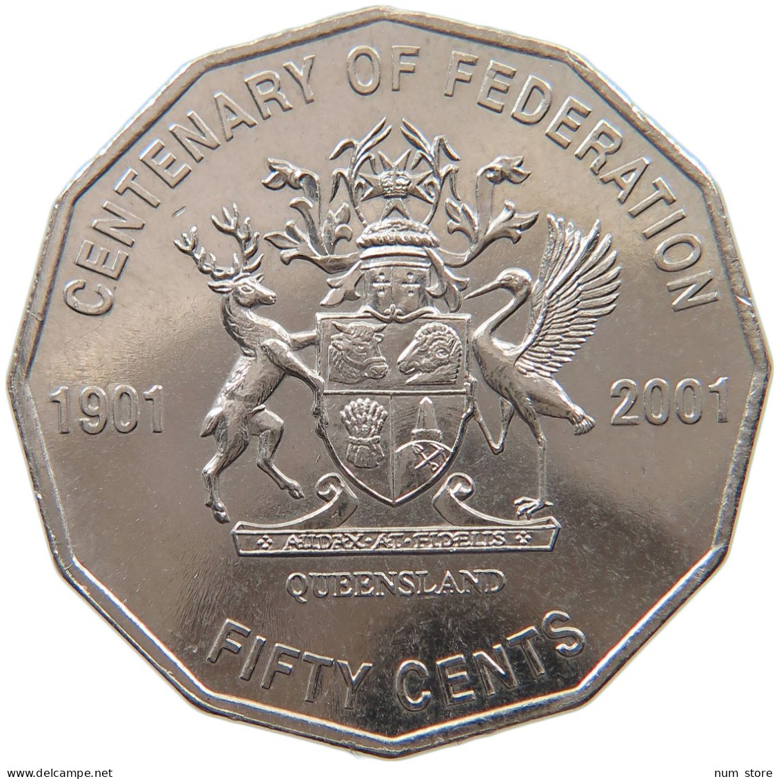 AUSTRALIA 50 CENTS 2001 QUEENSLAND #s098 0109 - 50 Cents