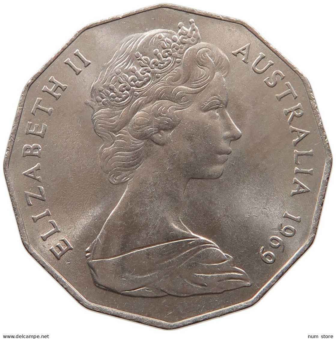 AUSTRALIA 50 CENTS 1969 #s099 0183 - 50 Cents