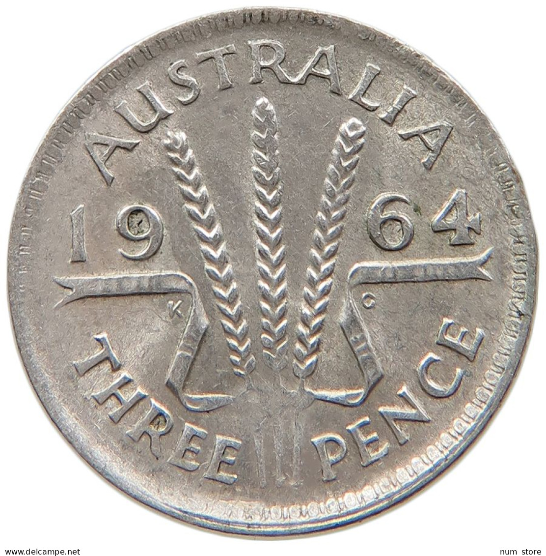 AUSTRALIA 3 PENCE 1964 #s096 0495 - Threepence