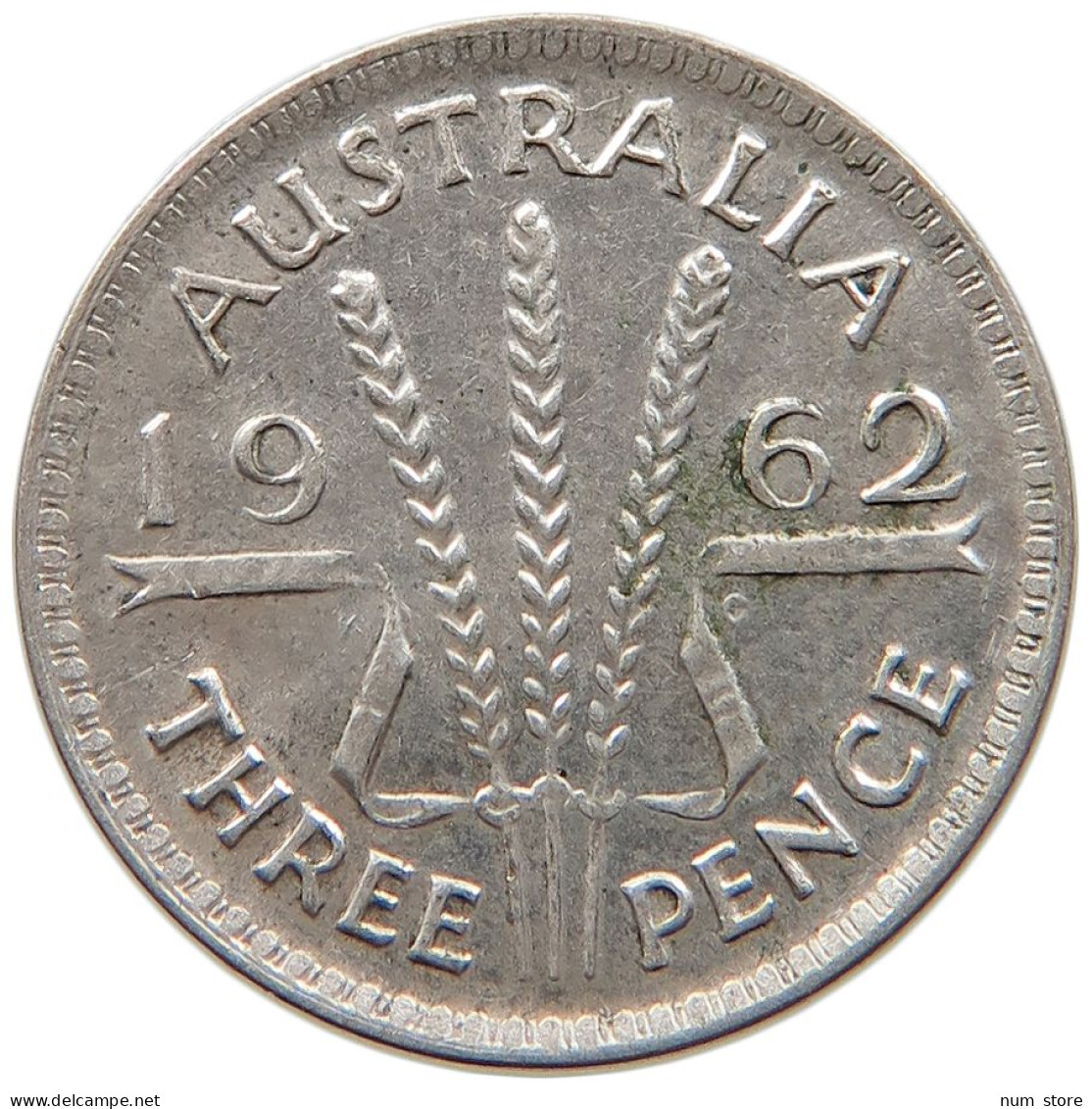 AUSTRALIA 3 PENCE 1962 #s091 0489 - Threepence