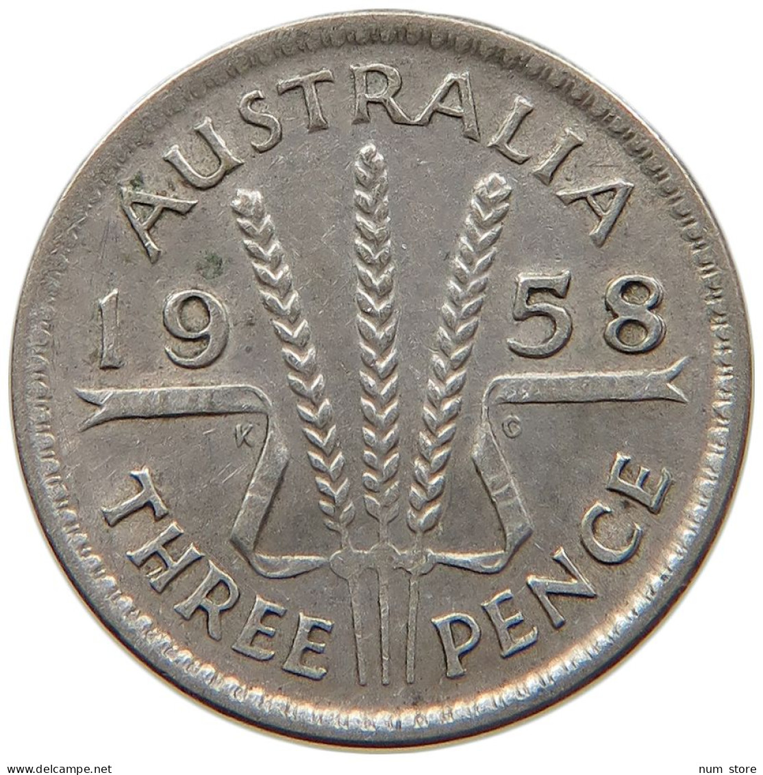 AUSTRALIA 3 PENCE 1958 #s091 0483 - Threepence