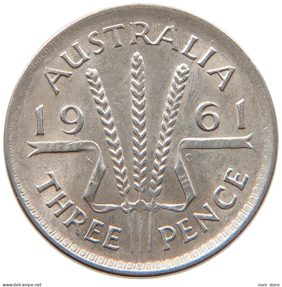 AUSTRALIA 3 PENCE 1961 #s091 0485 - Threepence