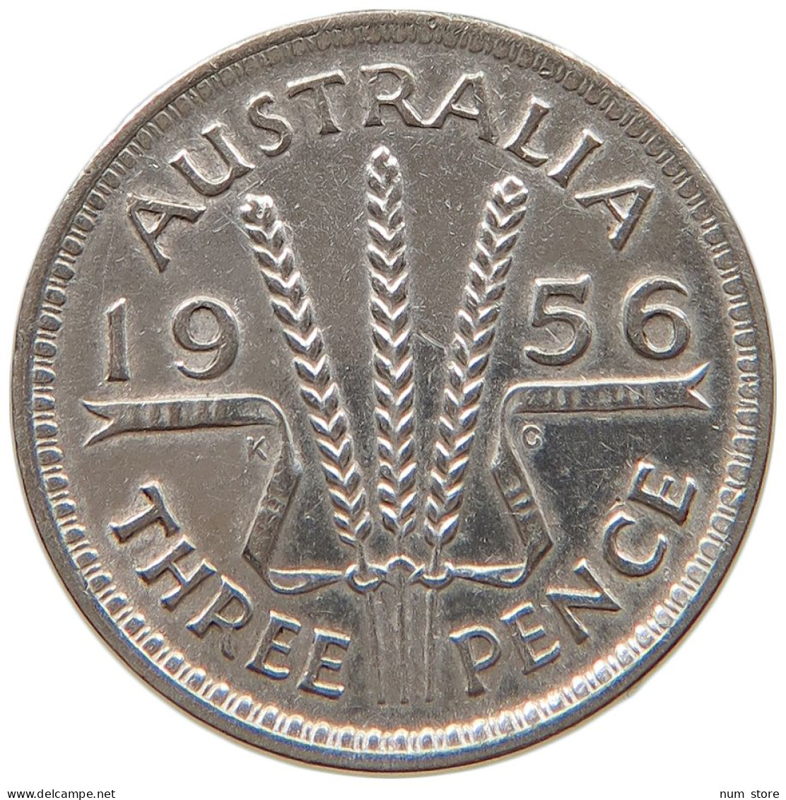 AUSTRALIA 3 PENCE 1956 #s091 0477 - Threepence