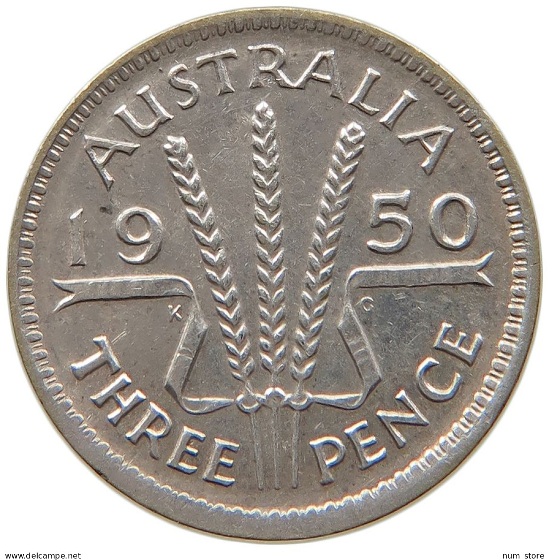 AUSTRALIA 3 PENCE 1950 #s091 0495 - Threepence