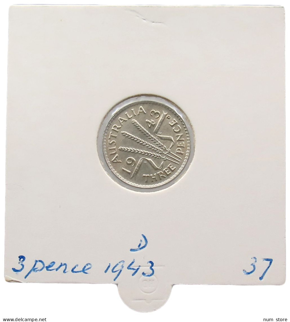 AUSTRALIA 3 PENCE 1943 D #alb069 0299 - Threepence