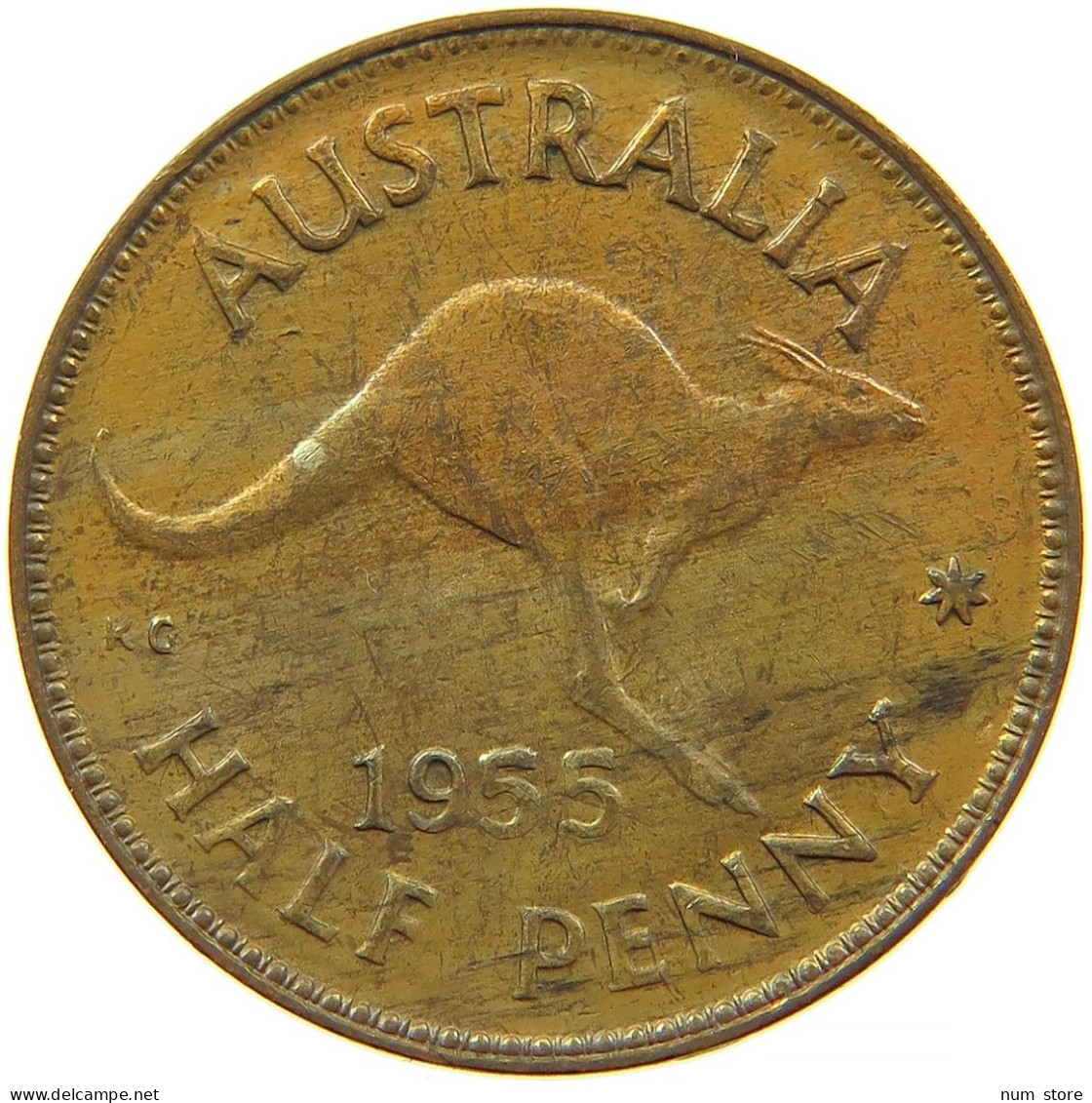 AUSTRALIA 1/2 PENNY 1955 #s099 0321 - ½ Penny