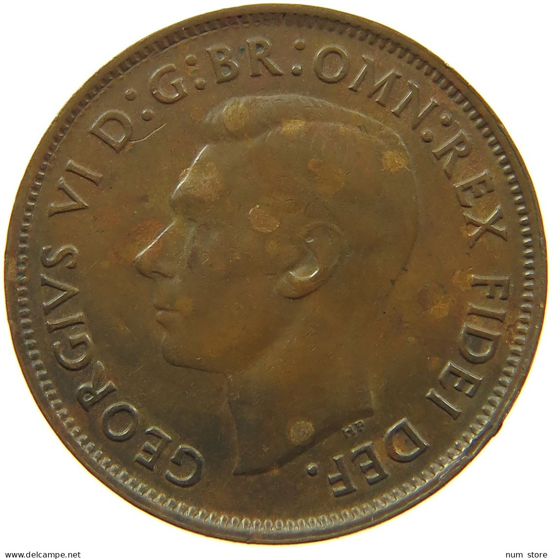 AUSTRALIA 1/2 PENNY 1949 #s099 0335 - ½ Penny