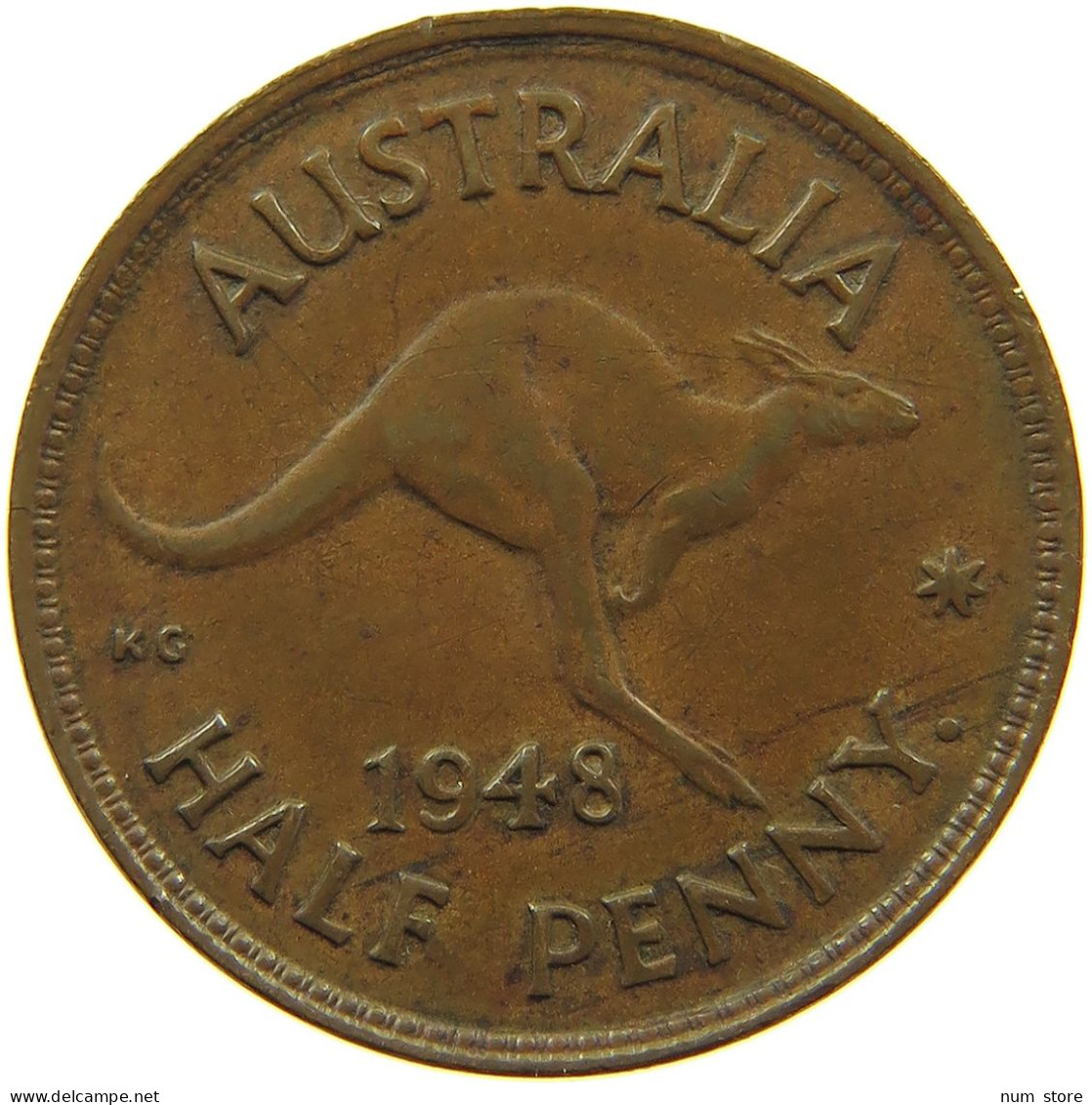 AUSTRALIA 1/2 PENNY 1948 #s099 0345 - ½ Penny