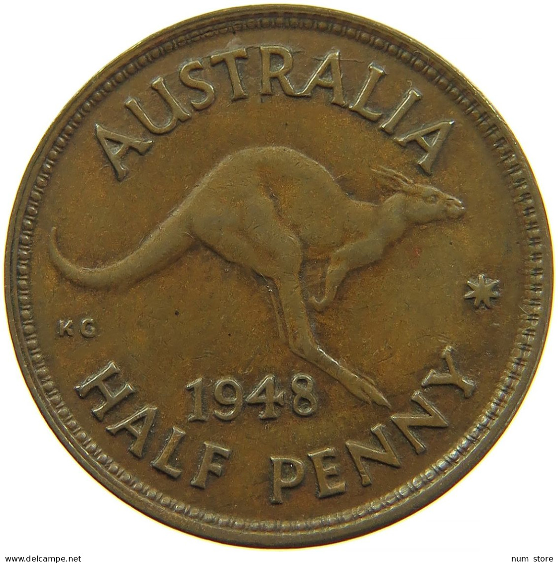 AUSTRALIA 1/2 PENNY 1948 #s099 0343 - ½ Penny