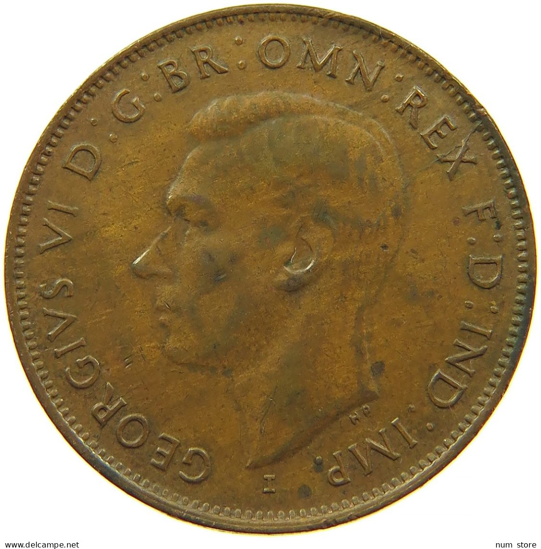 AUSTRALIA 1/2 PENNY 1943 #s099 0331 - ½ Penny