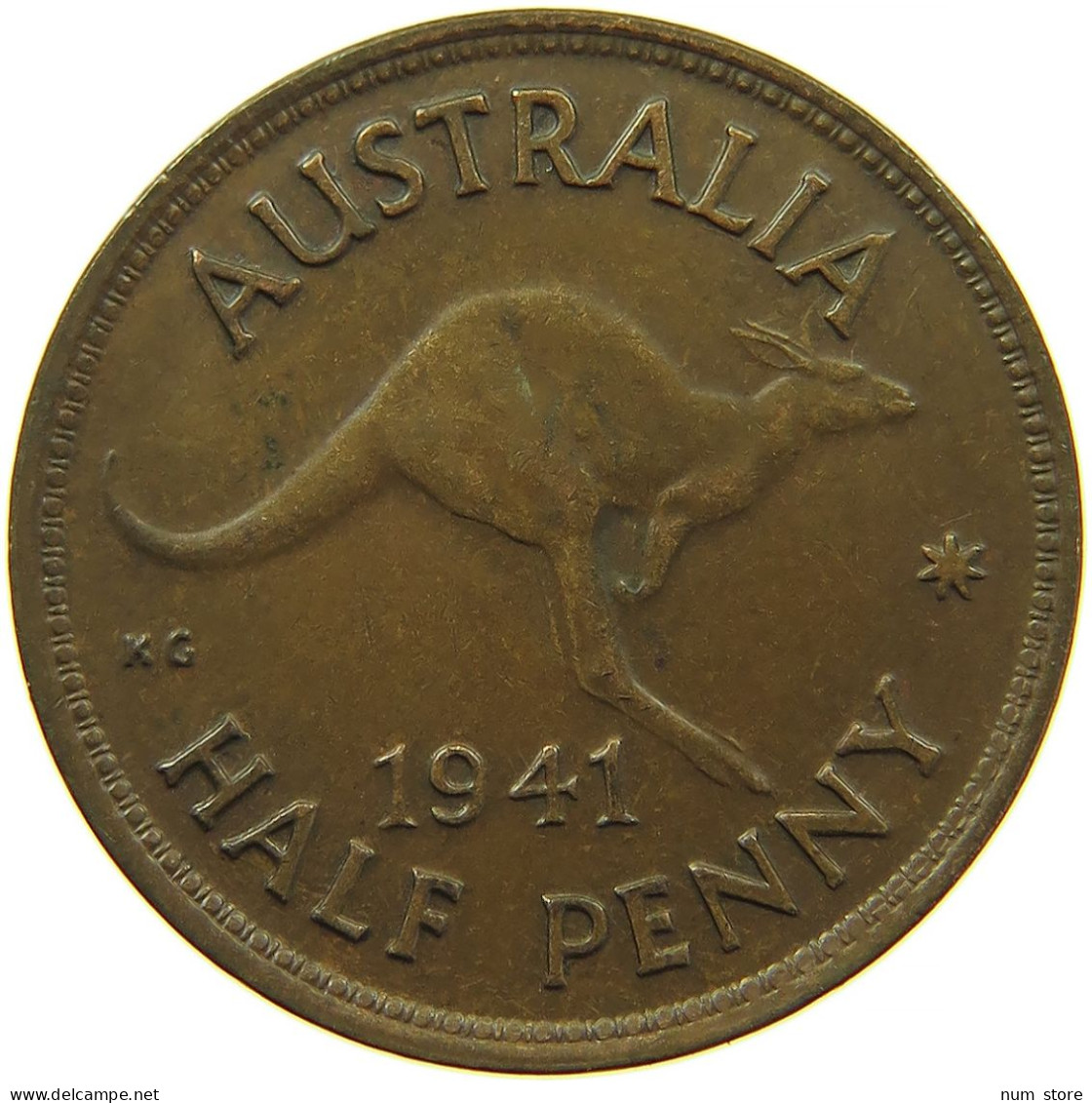 AUSTRALIA 1/2 PENNY 1941 #s099 0339 - ½ Penny