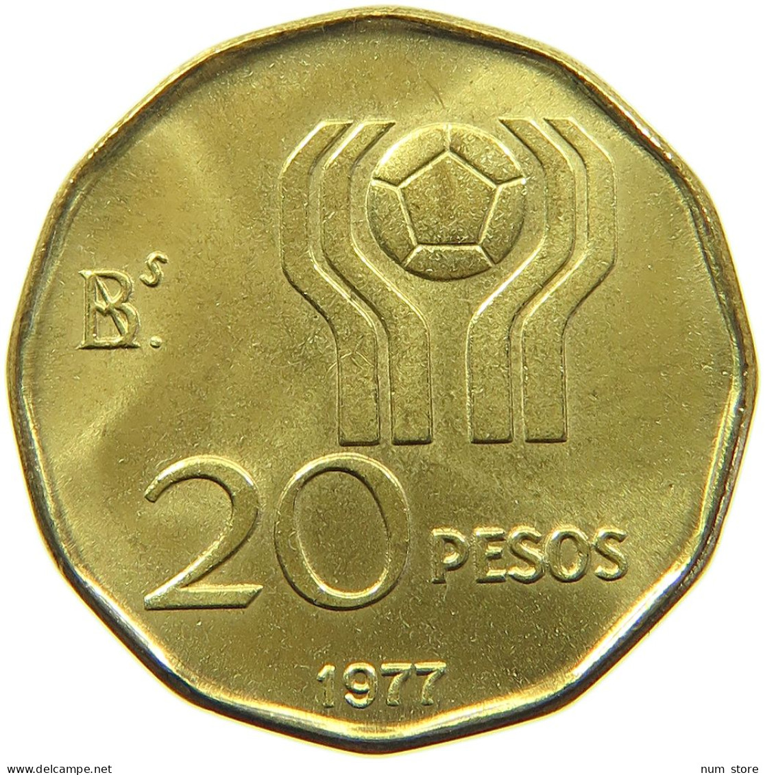 ARGENTINA 20 PESOS 1977 #s102 0061 - Argentina