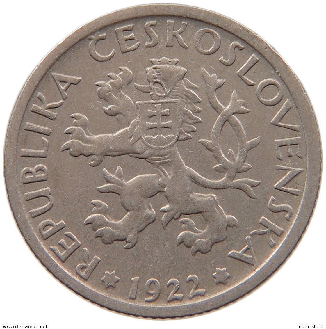 CZECHOSLOVAKIA KORUNA 1922 #s098 0423 - Tschechoslowakei