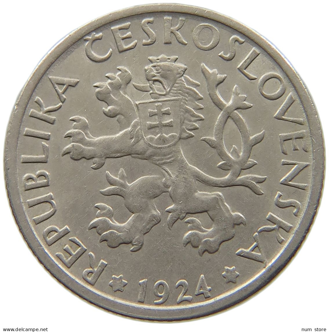 CZECHOSLOVAKIA KORUNA 1924 #s098 0419 - Checoslovaquia