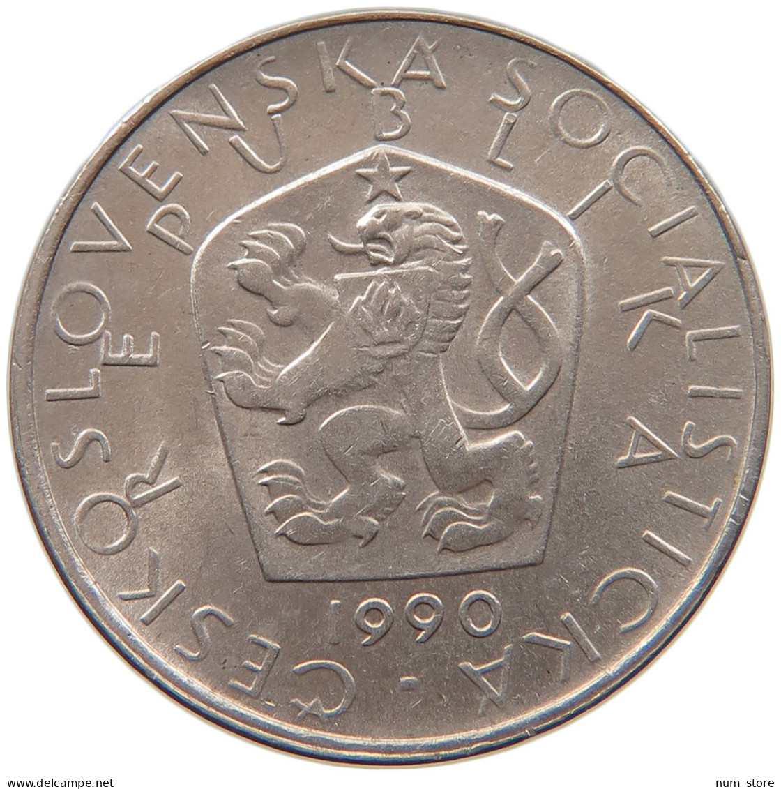 CZECHOSLOVAKIA 5 KORUN 1990 #s099 0031 - Tchécoslovaquie