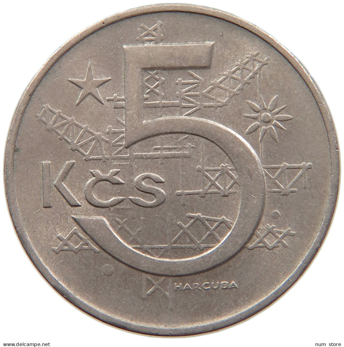 CZECHOSLOVAKIA 5 KORUN 1967 #s092 0193 - Czechoslovakia