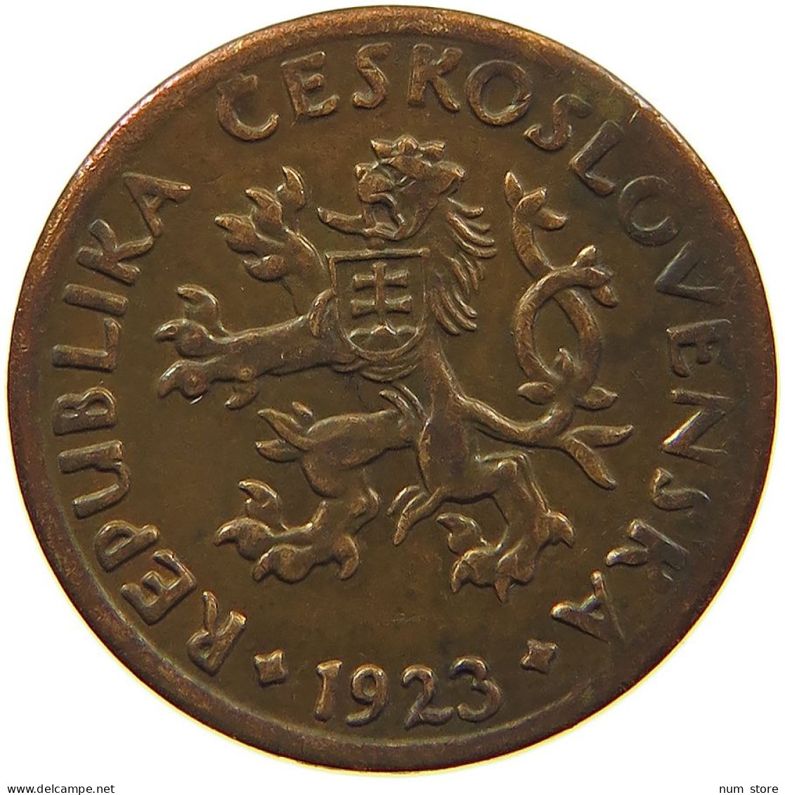 CZECHOSLOVAKIA 5 HALERU 1923 #s096 0649 - Czechoslovakia