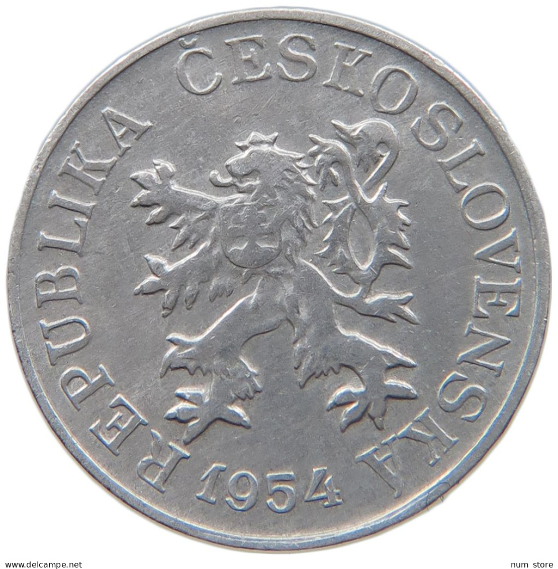 CZECHOSLOVAKIA 3 HALERE 1954 #s089 0355 - Czechoslovakia