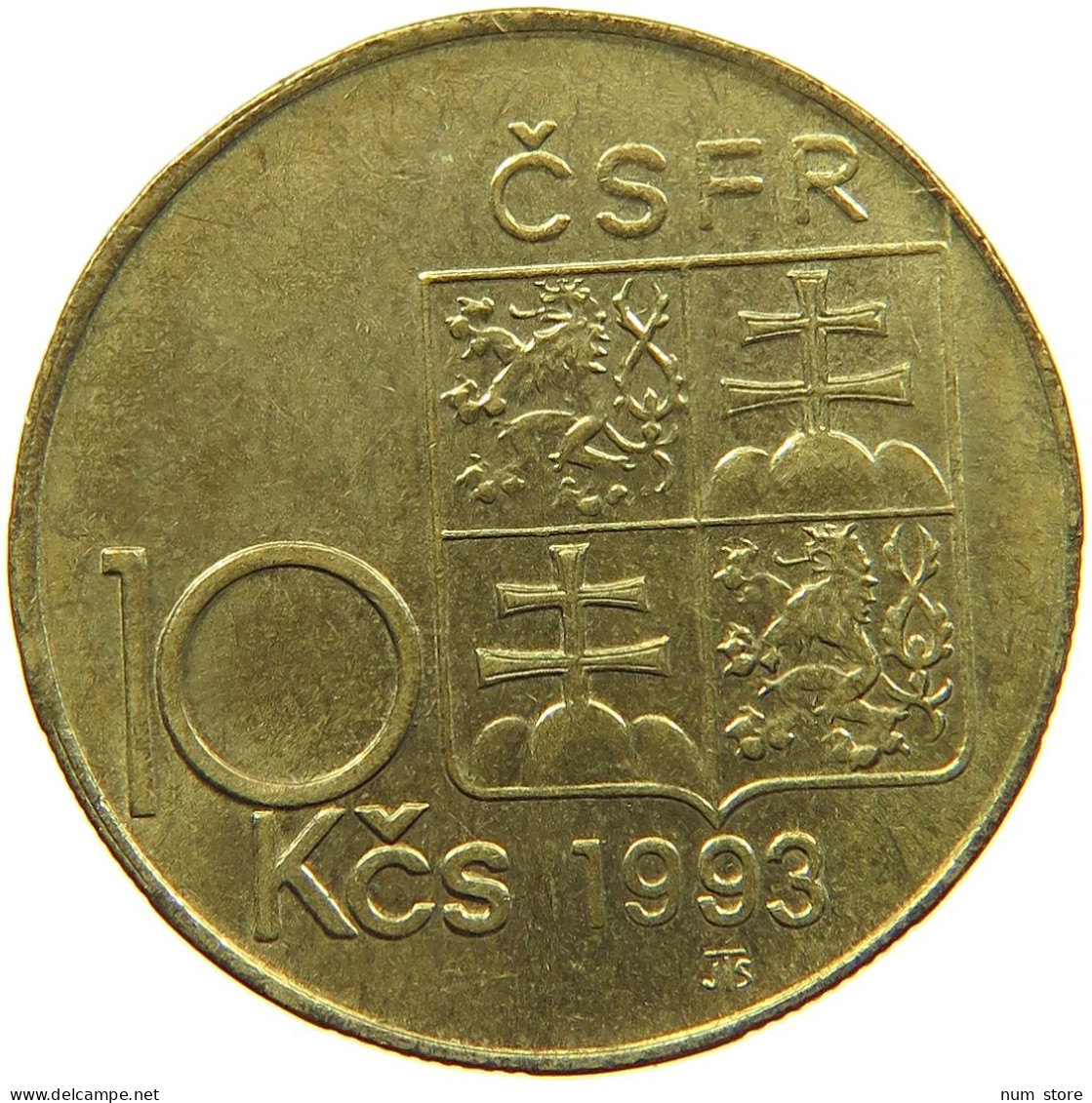 CZECHOSLOVAKIA 10 KORUN 1993 M.R #s098 0365 - Czechoslovakia