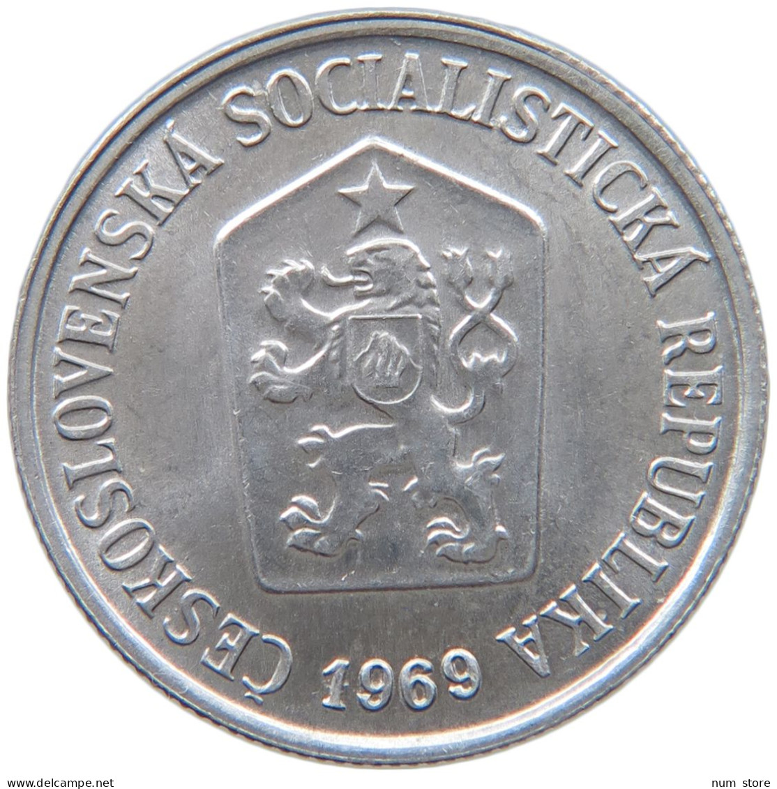 CZECHOSLOVAKIA 10 HALERU 1969 #s089 0493 - Czechoslovakia