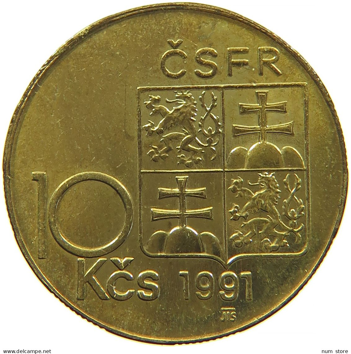 CZECHOSLOVAKIA 10 KORUN 1991 STEFANIK #s098 0377 - Tchécoslovaquie