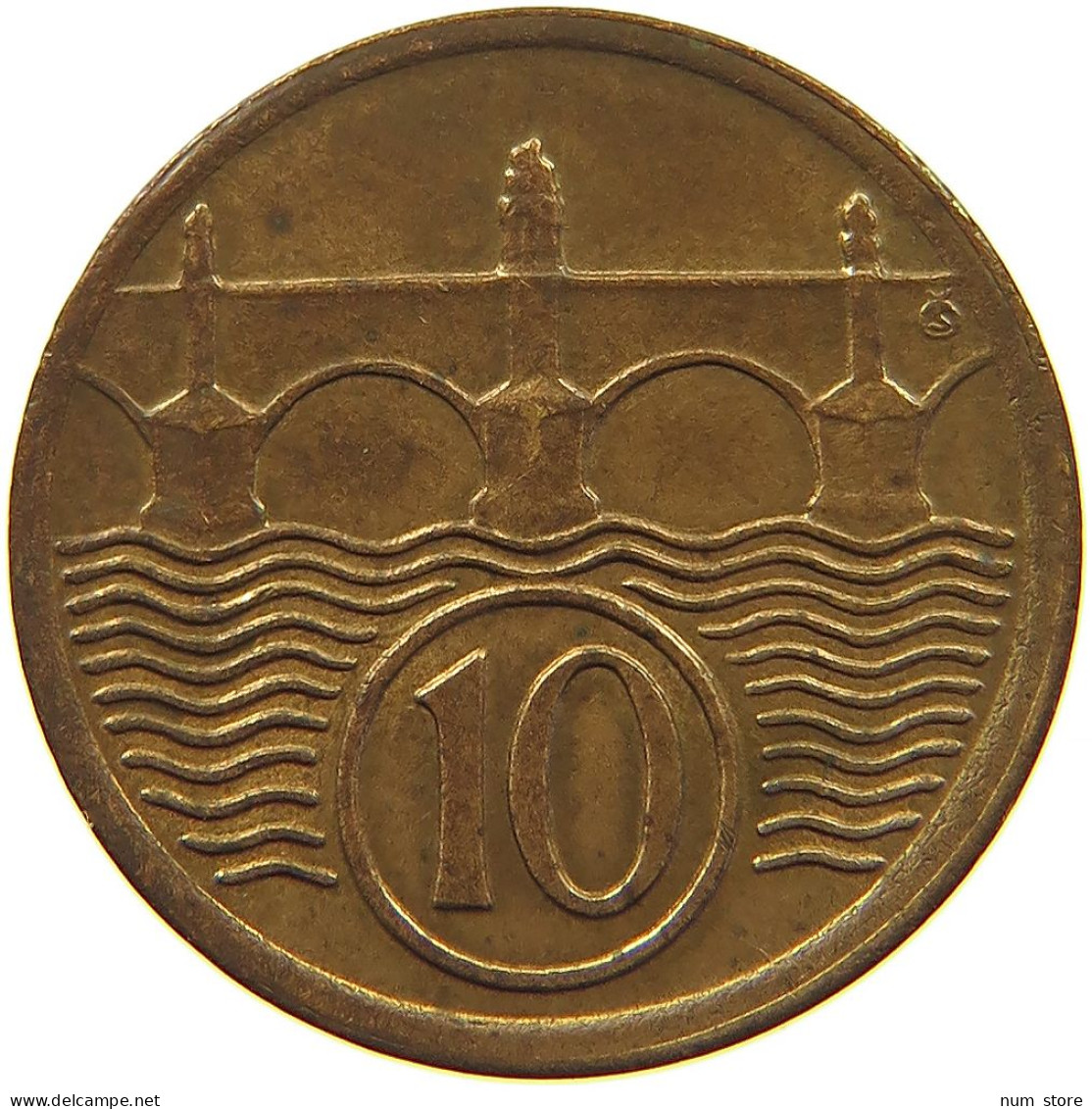 CZECHOSLOVAKIA 10 HALERU 1925 #s096 0633 - Czechoslovakia